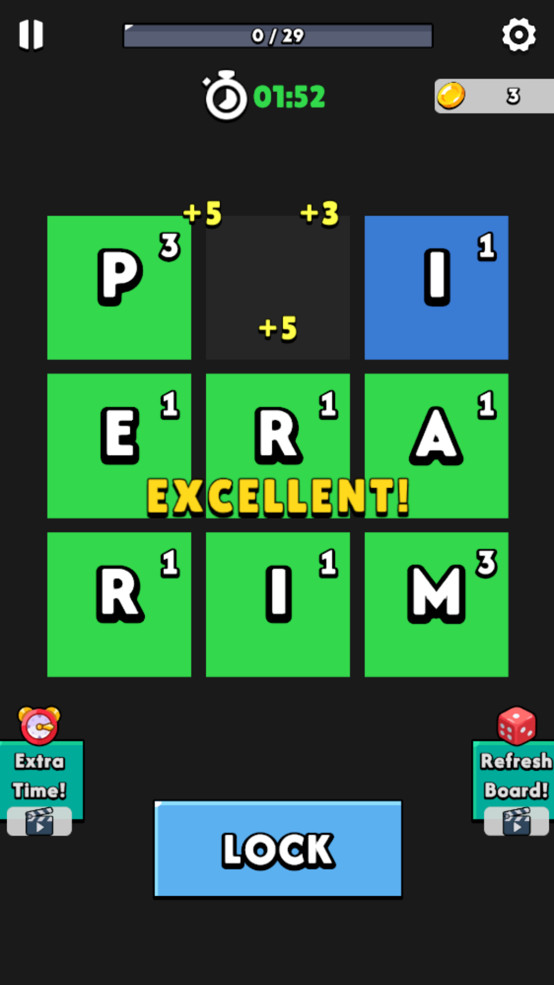 Word Lock screenshot — excellent word