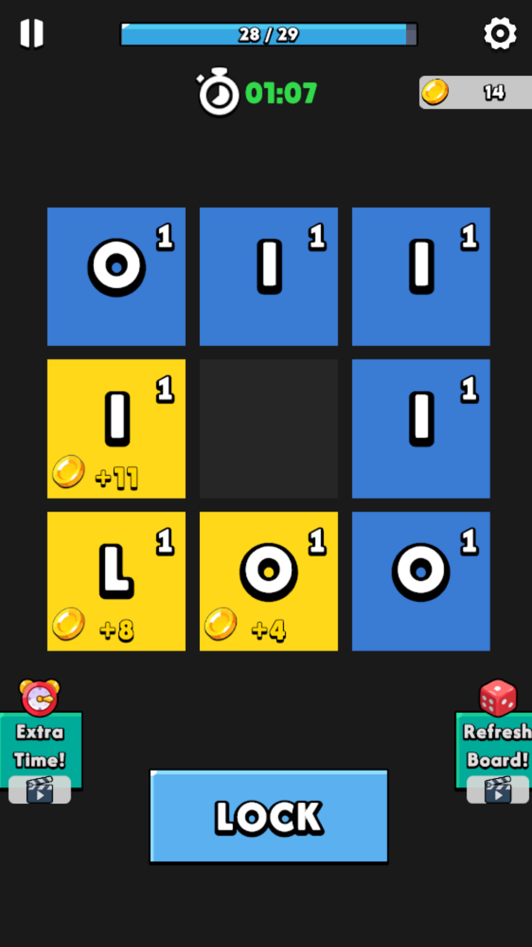 Word Lock screenshot — gameplay board